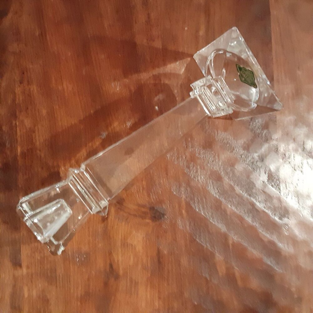 Shannon Crystal Ireland Tall Candle Holder Clear Timeless